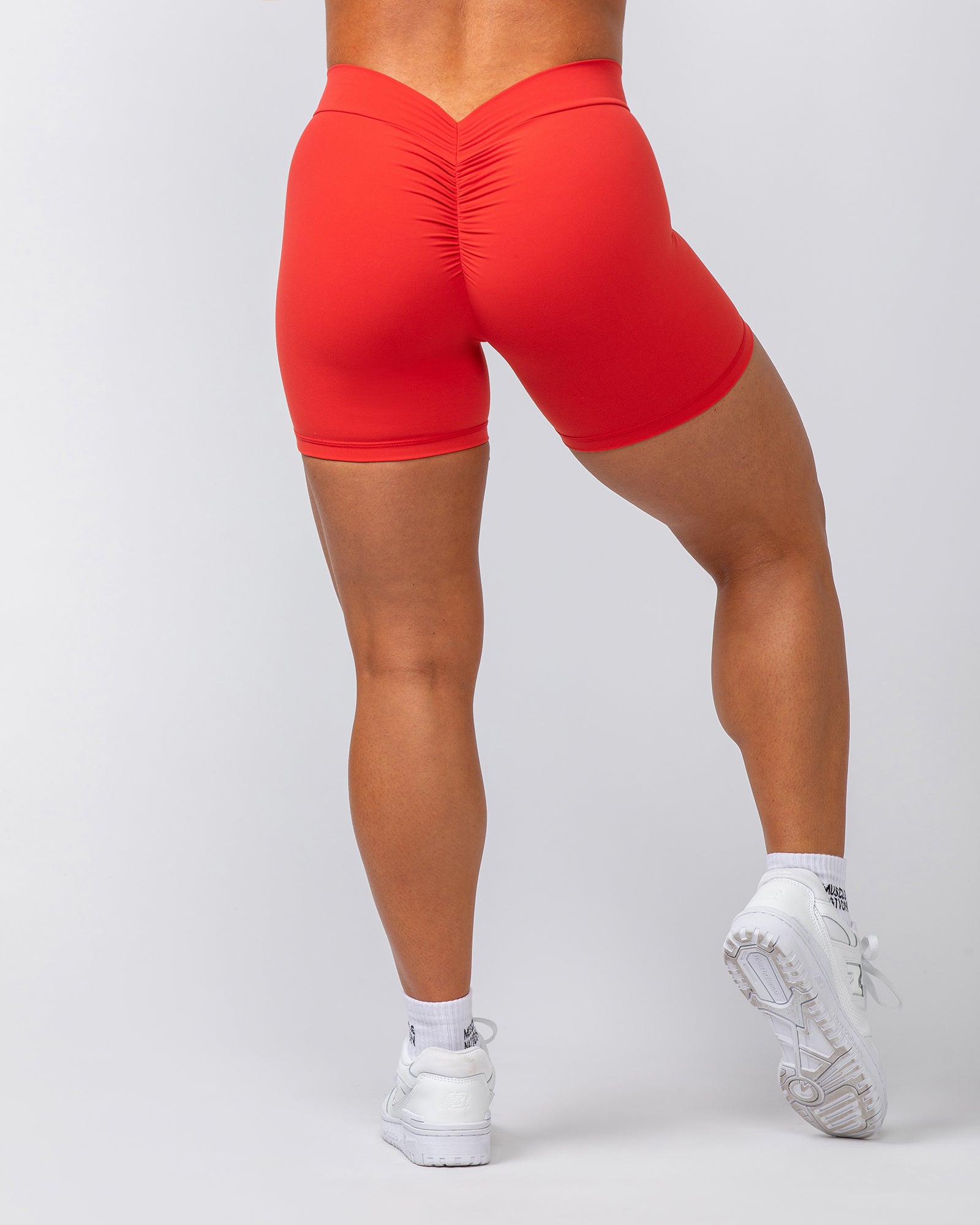 Deep Scrunch Midway Shorts - Crimson-Shorts-XXS-082420CRMSN-XXS-MNAPPRL32167-5-Muscle Nation