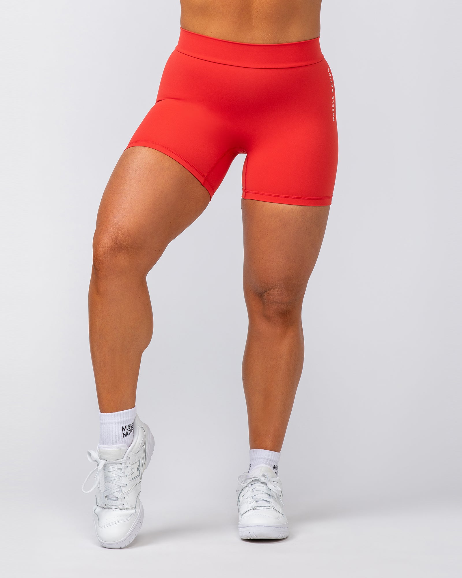 Deep Scrunch Midway Shorts - Crimson-Shorts-XXS-082420CRMSN-XXS-MNAPPRL32167-2-Muscle Nation