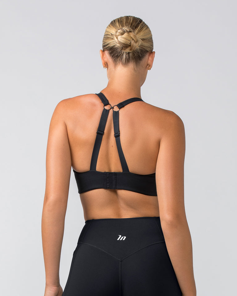 Staple Bra - Black-Sports Bras-XXS-022449BLK-XXS-MNAPPRL29625-4-Muscle Nation