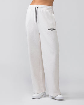 Timeless Wide Leg Trackies - Dew Marl-Bottoms-XXS-022455DEWMRL-XXS-MNAPPRL31077-1-Muscle Nation