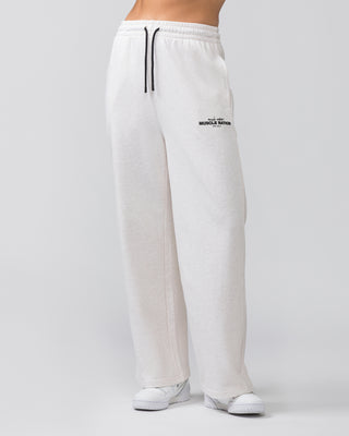 Timeless Wide Leg Trackies - Dew Marl-Bottoms-XXS-022455DEWMRL-XXS-MNAPPRL31077-1-Muscle Nation
