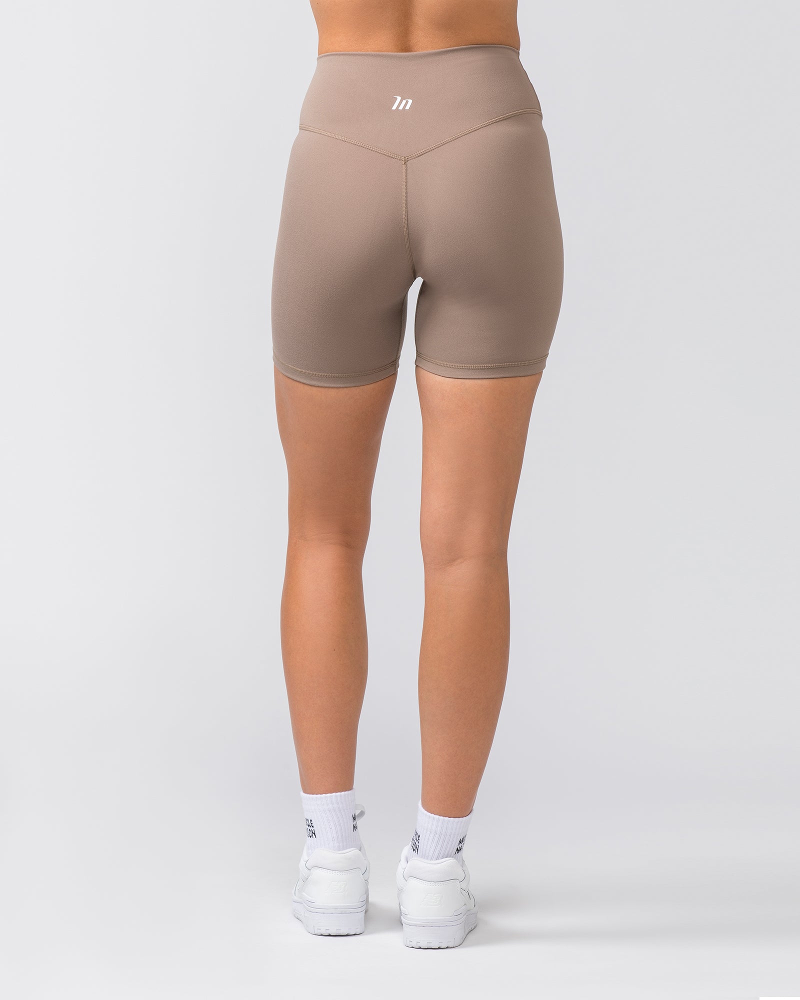 Zero Rise Everyday Bike Shorts - Mushroom-Shorts-XXS-022451MUSHRM-XXS-MNAPPRL29553-4-Muscle Nation