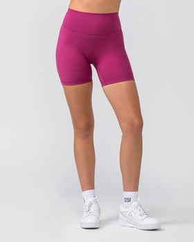 Zero Rise Everyday Bike Shorts - Cherry-Shorts-XXS-022451CHRY-XXS-MNAPPRL29535-1-Muscle Nation