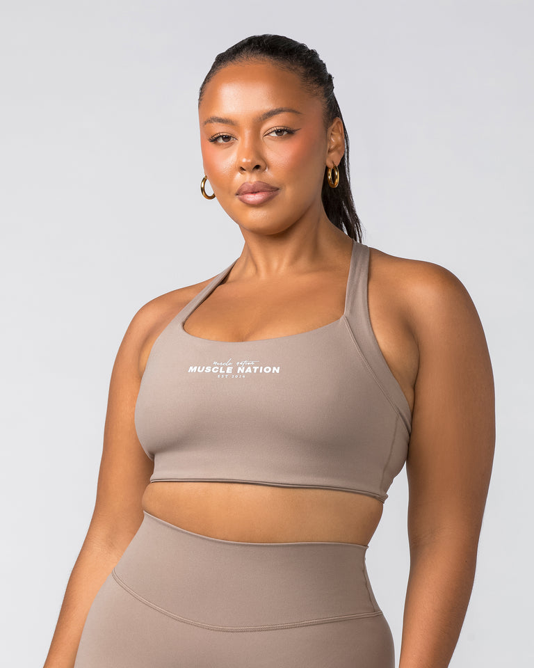 Staple Bra - Mushroom-Sports Bras-XXS-022449MUSHRM-XXS-MNAPPRL29661-2-Muscle Nation