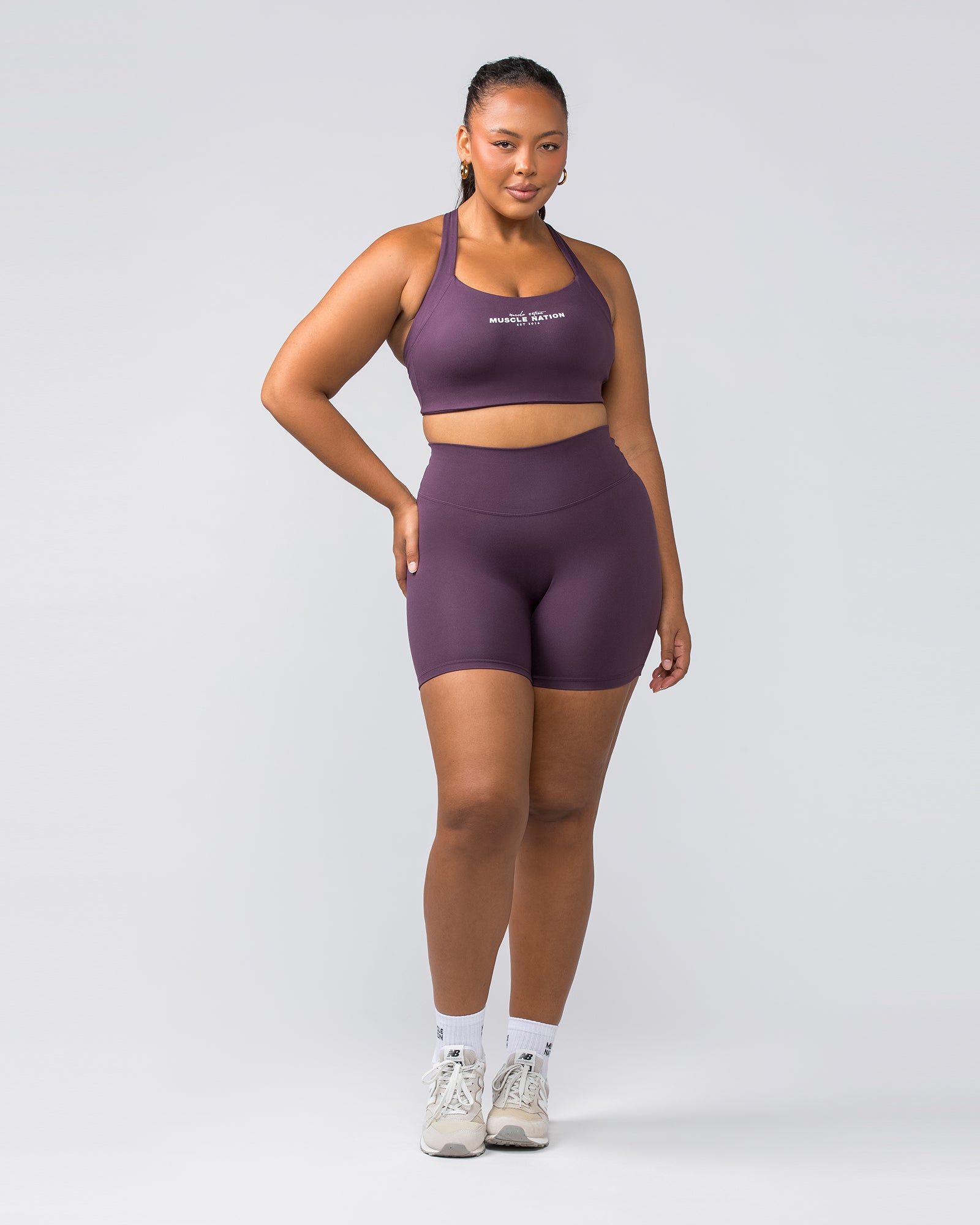 Staple Bra - Midnight Plum-Sports Bras-XXS-022449MIDNTPL-XXS-MNAPPRL29652-5-Muscle Nation