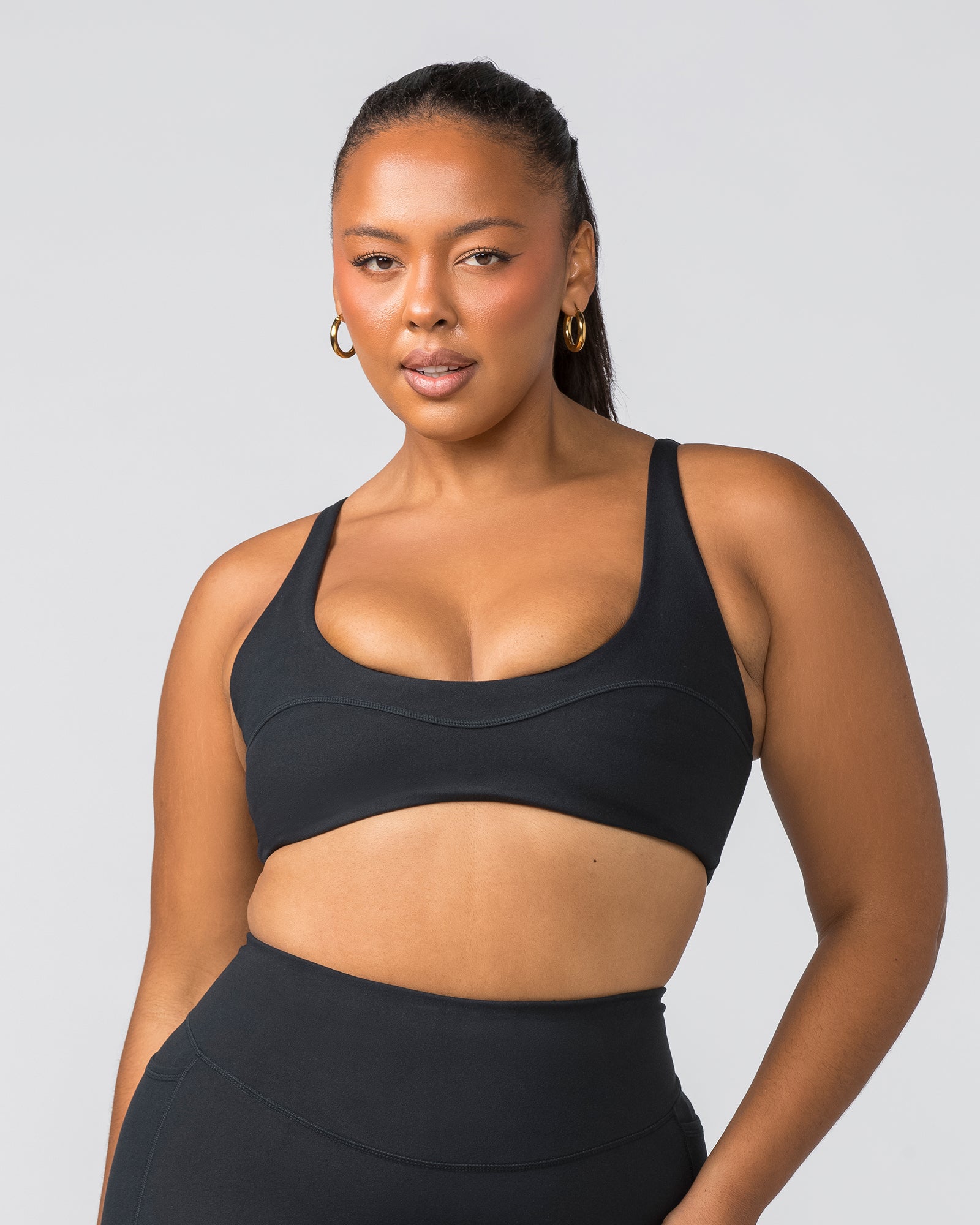 Scoop Everyday Bralette - Black-Bralettes-XXS-022448BLK-XXS-MNAPPRL29463-1-Muscle Nation
