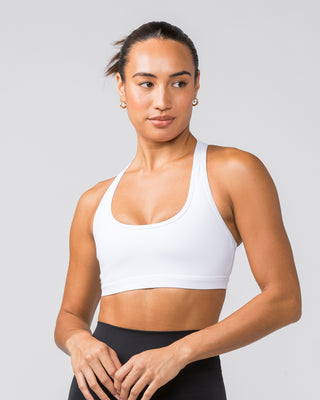 Drew Bra - White-Sports Bras-XXS-042434WHT-XXS-MNAPPRL31161-1-Muscle Nation