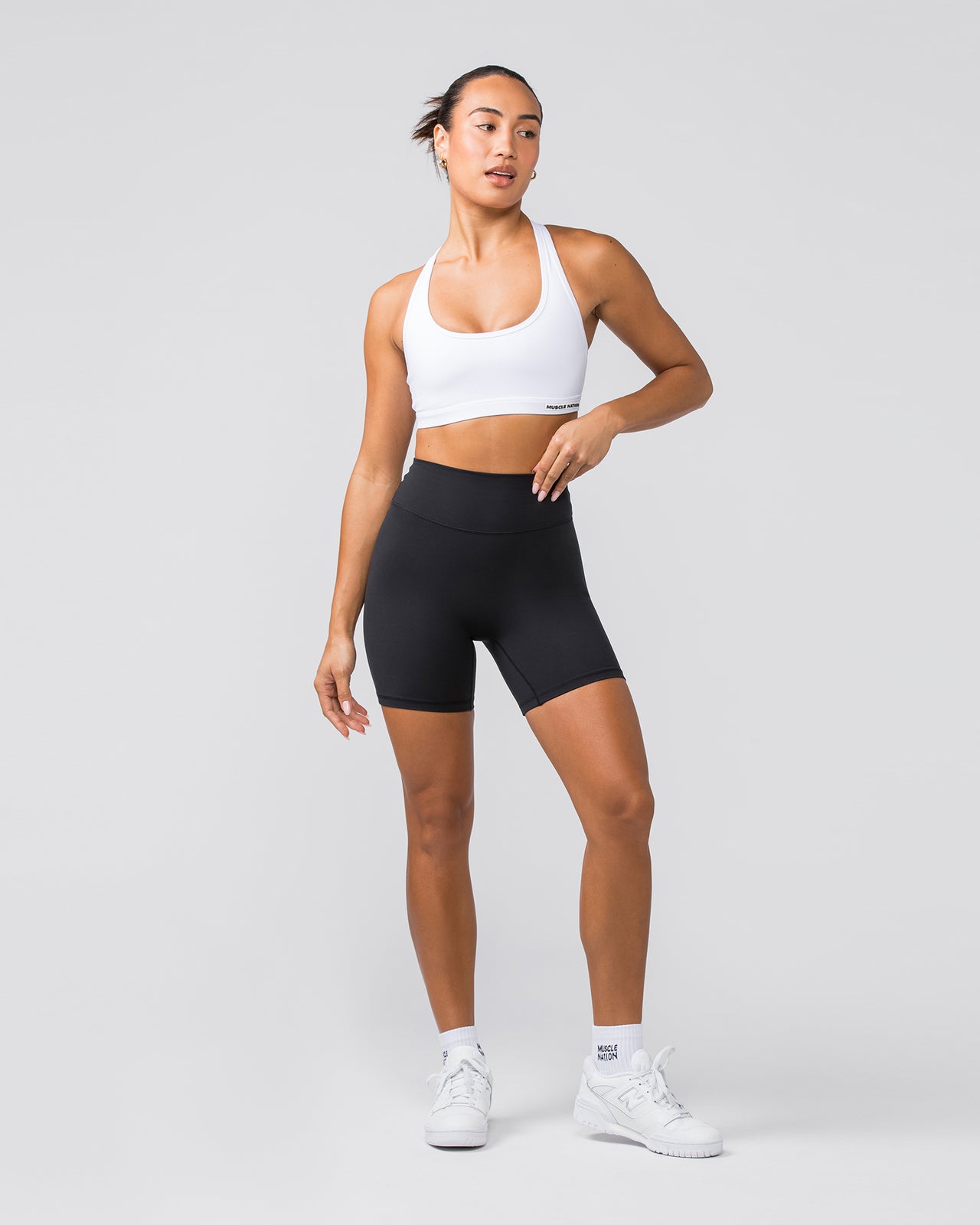 Drew Bra - White / White-Sports Bras-XXS-1125227WHTWHT-XXS-MNAPPRL44605-6-Muscle Nation