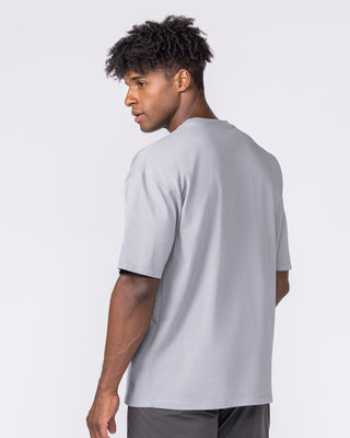 Worldclass Oversized Tee - Washed Cement-T-Shirts-XS-032634WCMT-XS-MNAPPRL49589-2-Muscle Nation
