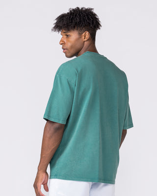 Worldclass Oversized Tee - Washed Leaf-T-Shirts-XS-032634WLEAF-XS-MNAPPRL49597-2-Muscle Nation