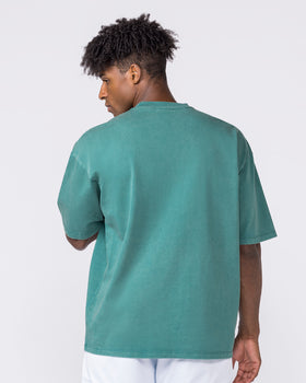 Worldclass Oversized Tee - Washed Leaf-T-Shirts-XS-032634WLEAF-XS-MNAPPRL49597-5-Muscle Nation