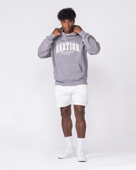 Worldclass Oversized Hoodie Washed Cement - Muscle Nation men's hoodie, view 7