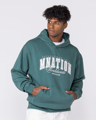 Worldclass Oversized Hoodie - Washed Leaf-Jumpers & Hoodies-XS-032630WLEAF-XS-MNAPPRL49549-1-Muscle Nation