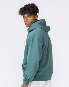 Worldclass Oversized Hoodie in Washed Leaf - Muscle Nation men's hoodie, view 2
