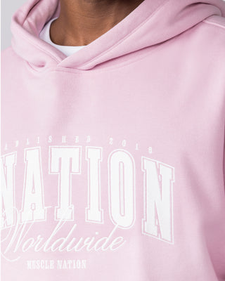 Worldclass Oversized Hoodie - Washed Powder Pink-Jumpers & Hoodies-XS-032655PPNK-XS-MNAPPRL49557-2-Muscle Nation