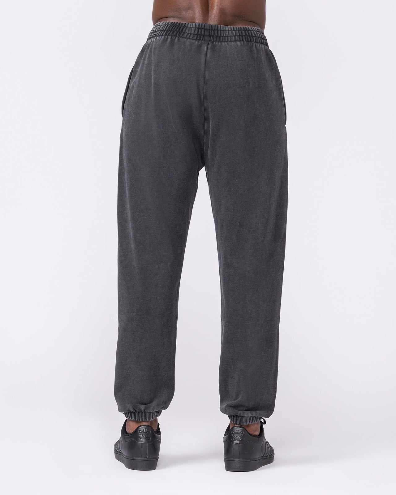 Worldclass Vintage Trackies Washed Black - Muscle Nation men's trackpants, view 5