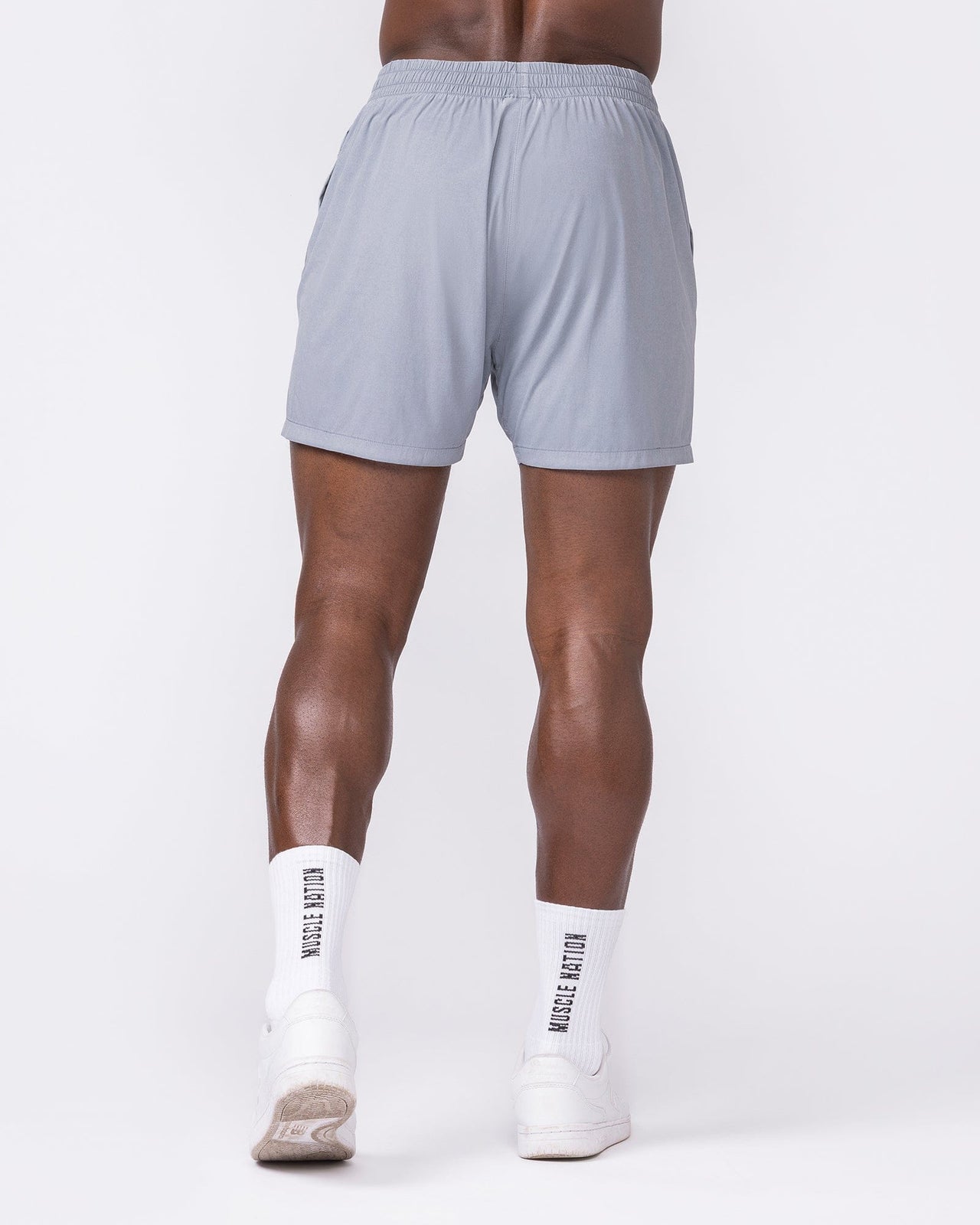 Essential Vintage 3.5" Active Shorts Washed Cement - Muscle Nation men's gym shorts, view 5