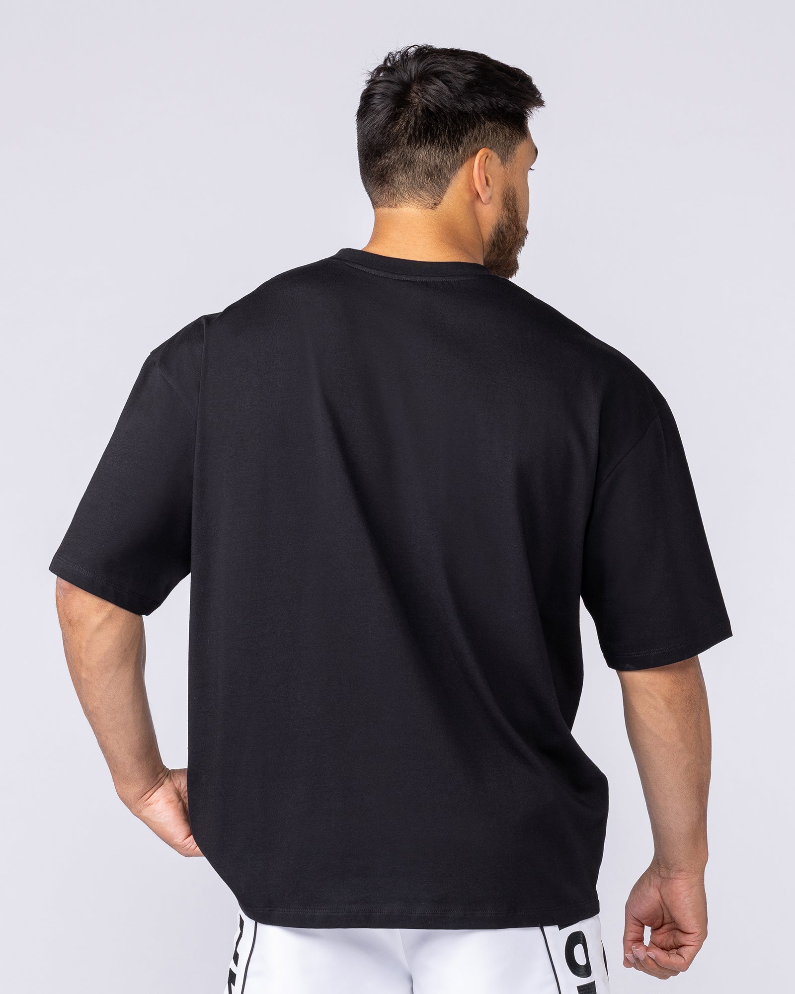 Worldwide Collection Oversized Tee - Black-T-Shirts-XS-1125178BLK-XS-MNAPPRL47856-5-Muscle Nation