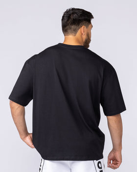 Worldwide Collection Oversized Tee - Black-T-Shirts-XS-1125178BLK-XS-MNAPPRL47856-5-Muscle Nation