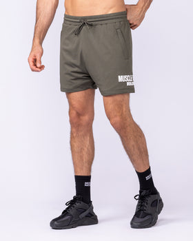 Worldwide Lay Up 3.5” Shorts - Dark Khaki-Shorts-S-1125155DKHAKI-S-MNAPPRL47171-1-Muscle Nation
