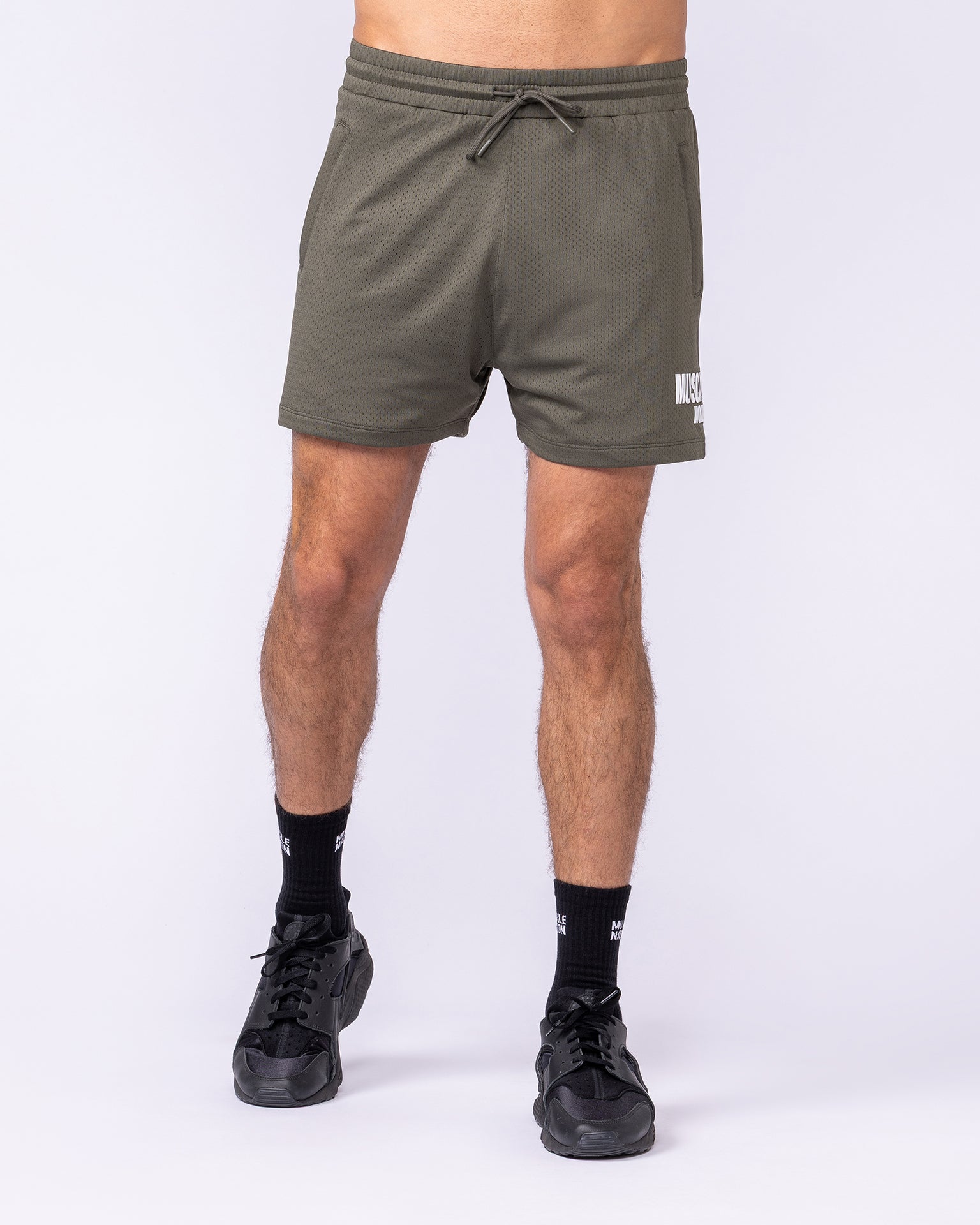 Worldwide Lay Up 3.5” Shorts - Dark Khaki-Shorts-S-1125155DKHAKI-S-MNAPPRL47171-3-Muscle Nation
