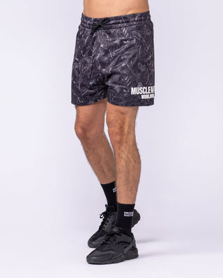 Worldwide Lay Up 3.5” Shorts - Tree Camo Monochrome-Shorts-S-1125155TCMOM-S-MNAPPRL47178-2-Muscle Nation