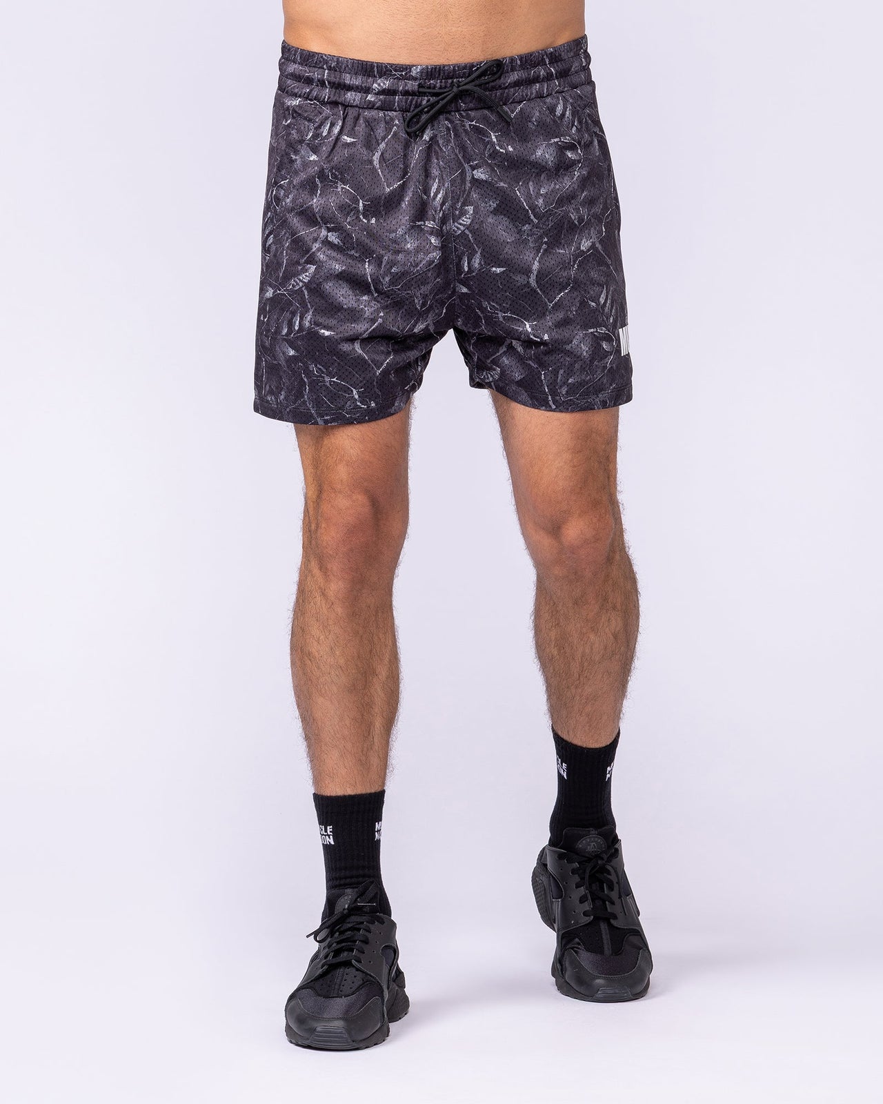 Worldwide Lay Up 3.5" Shorts - Tree Camo Monochrome-Shorts-S-1125155TCMOM-S-MNAPPRL47178-3-Muscle Nation