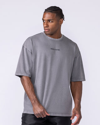 Worldwide Oversized Vintage Tee - Washed Tornado-T-Shirts-XS-1125186WSHTORN-XS-MNAPPRL47888-1-Muscle Nation