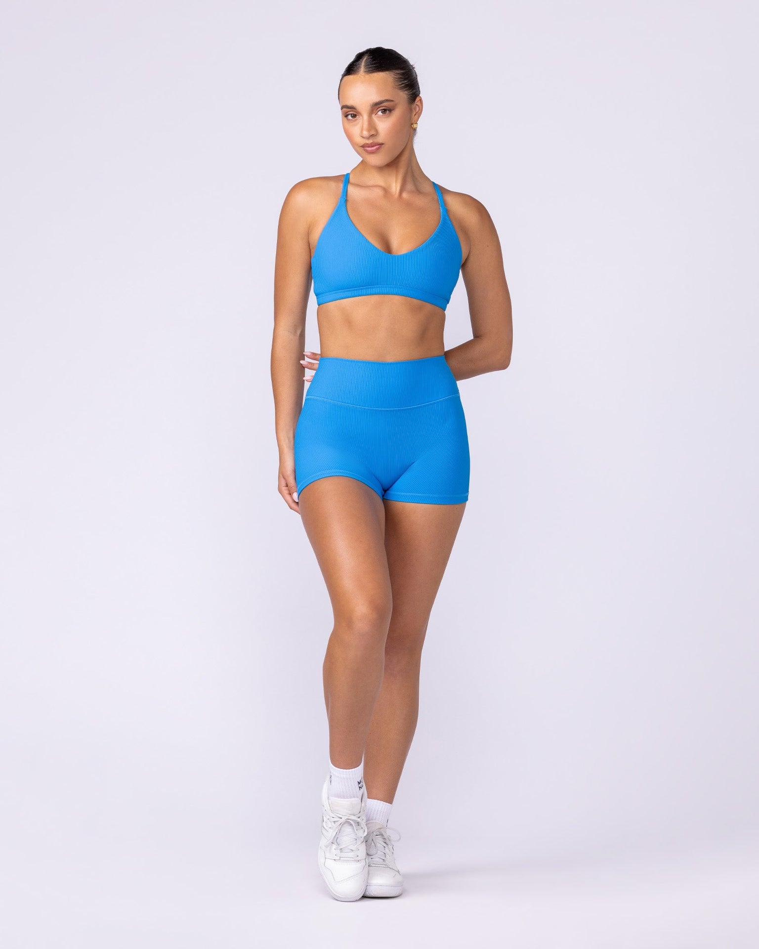 Zero Rise Rib Booty Shorts - Malibu-Shorts-XXS-112505MLBU-XXS-MNAPPRL46894-5-Muscle Nation