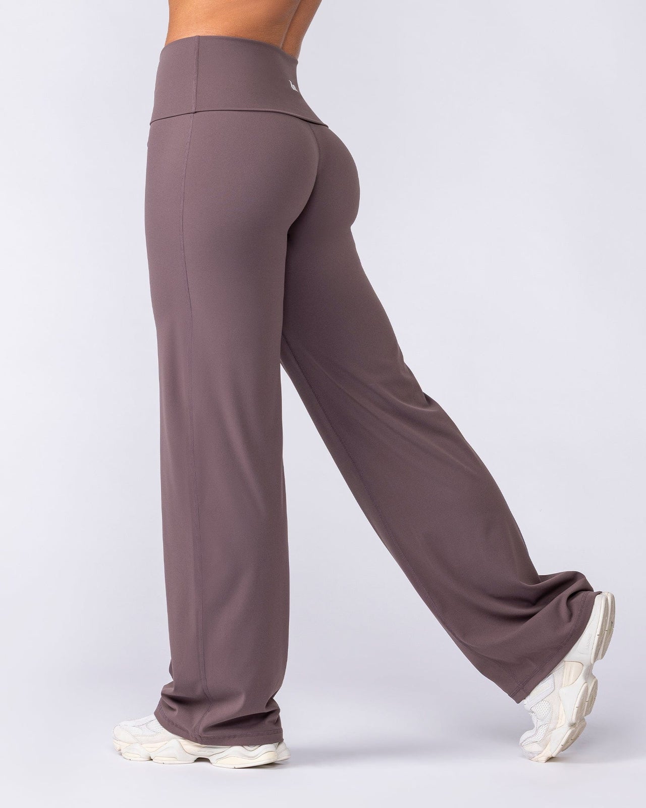 Aura Fold Over Straight Leg Leggings Regular - Umber