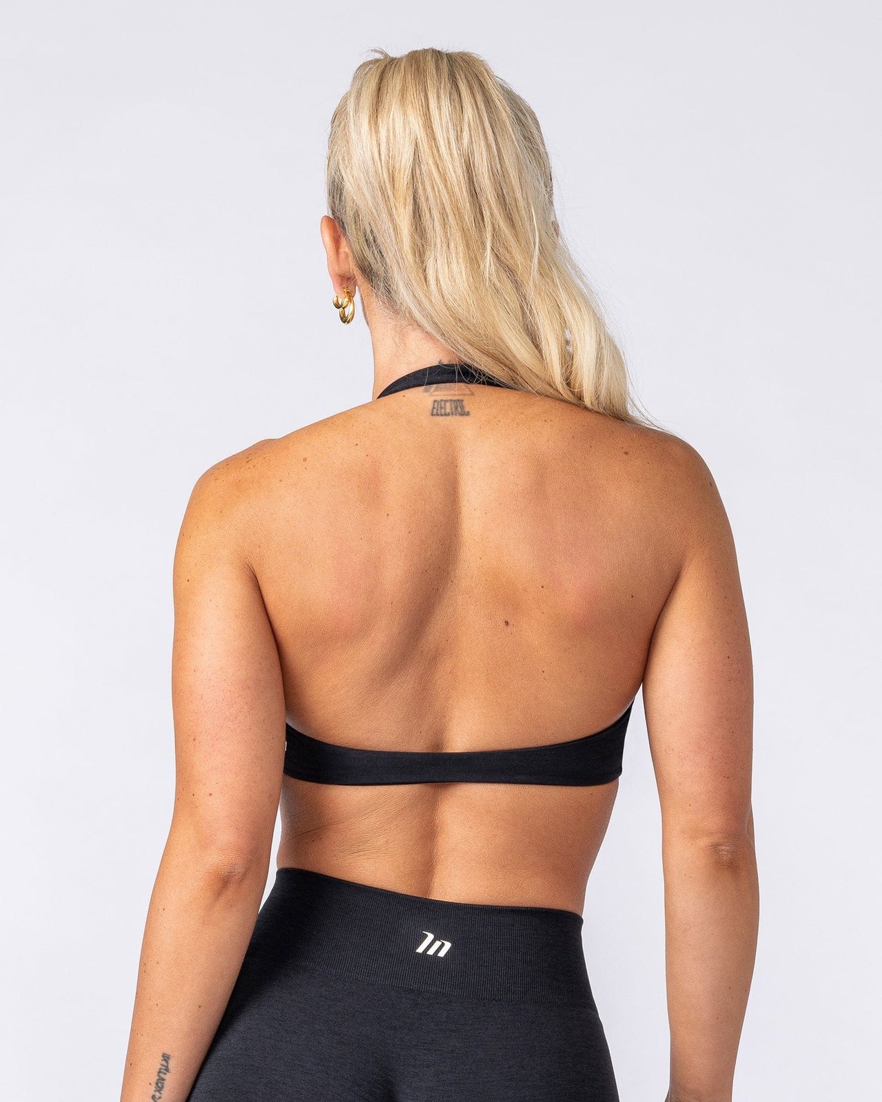 Bare Seamless Halter Bralette - Black