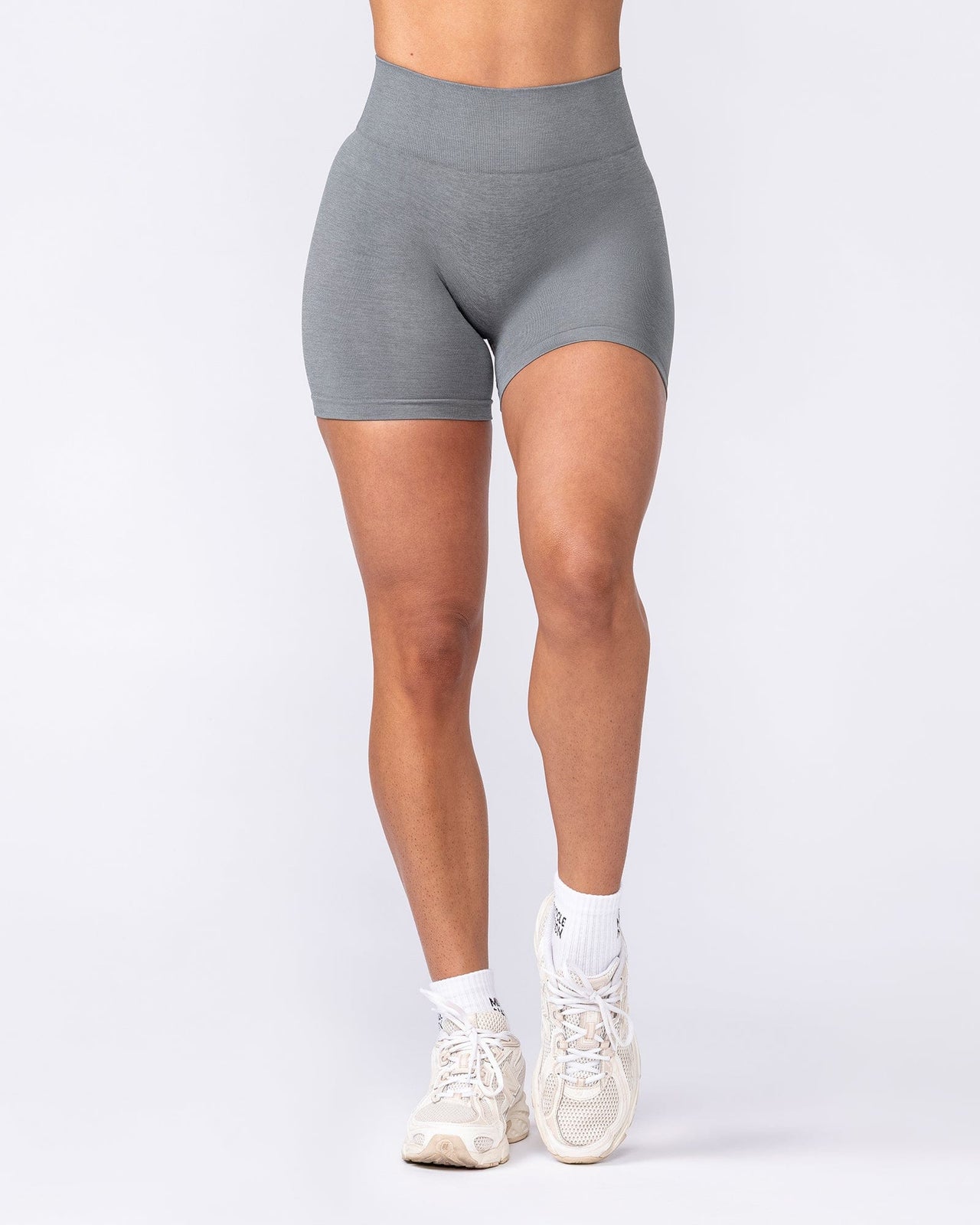 Bare Seamless Bike Shorts - Alloy Marl