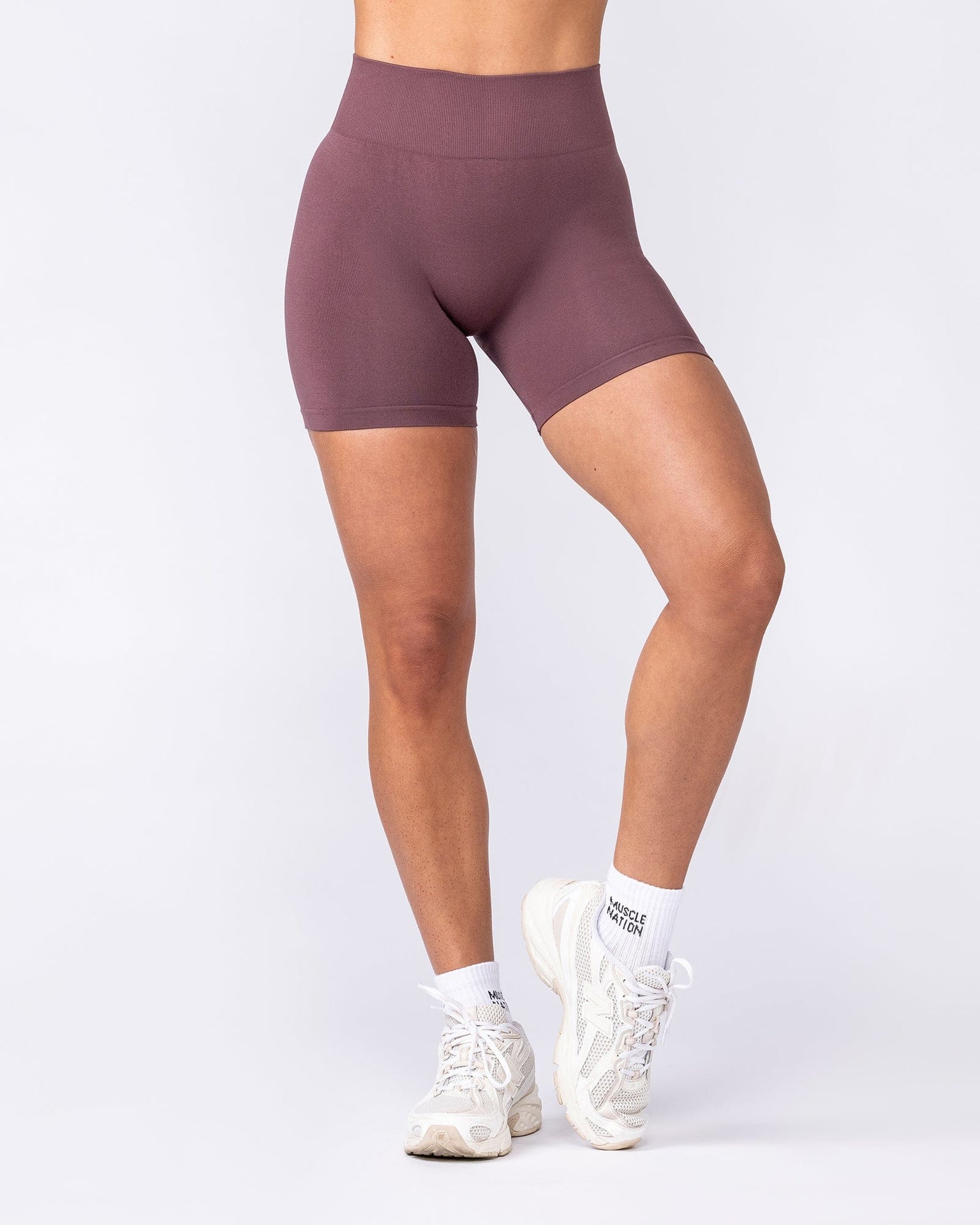 Bare Seamless Bike Shorts - Rocky Road Marl