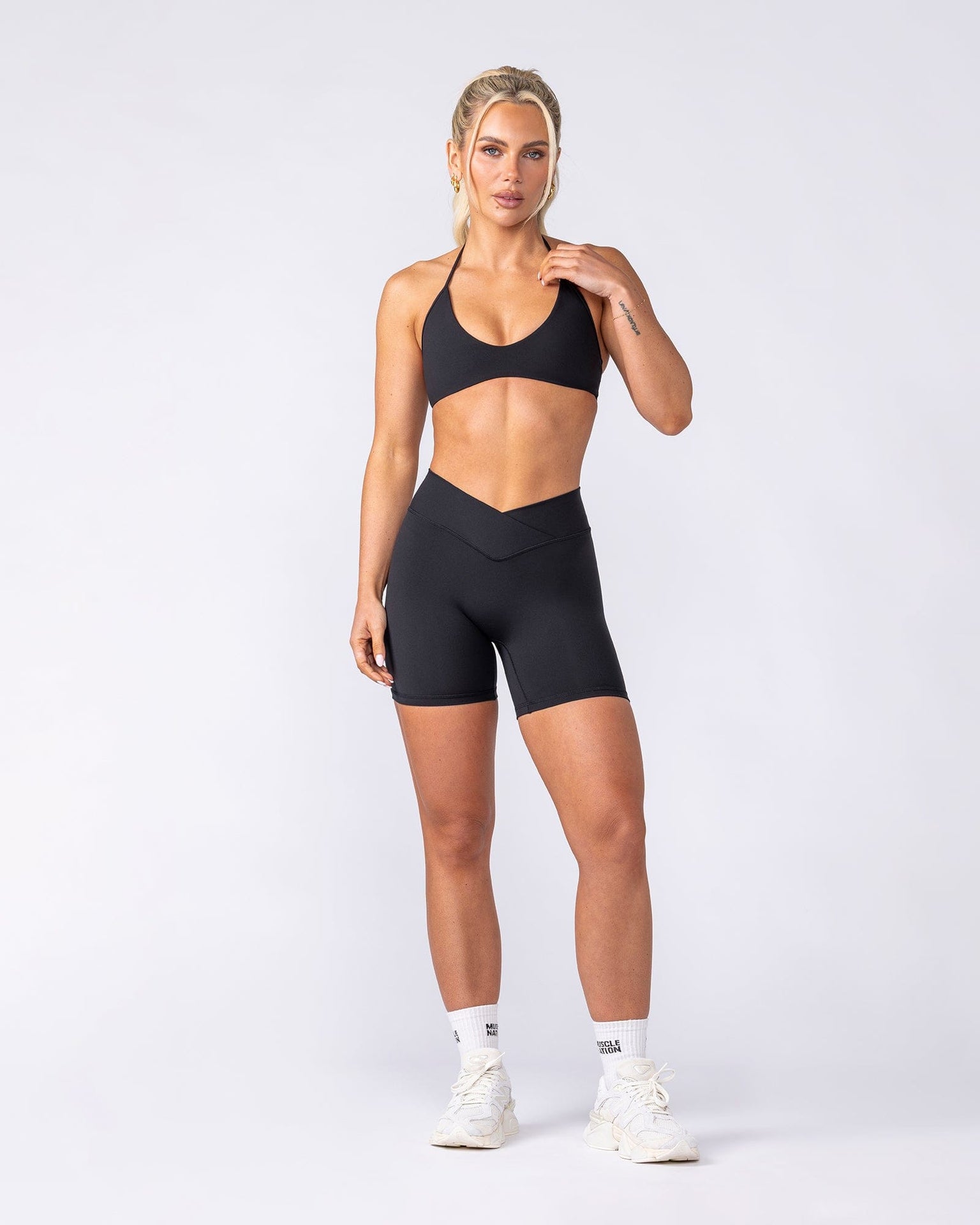 Base Halter Bralette - Black