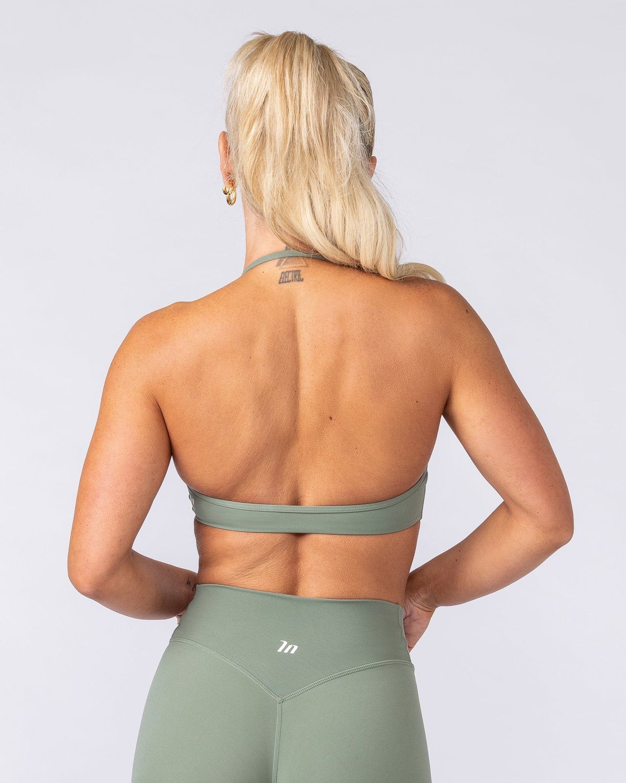 Base Halter Bralette - Muted Khaki