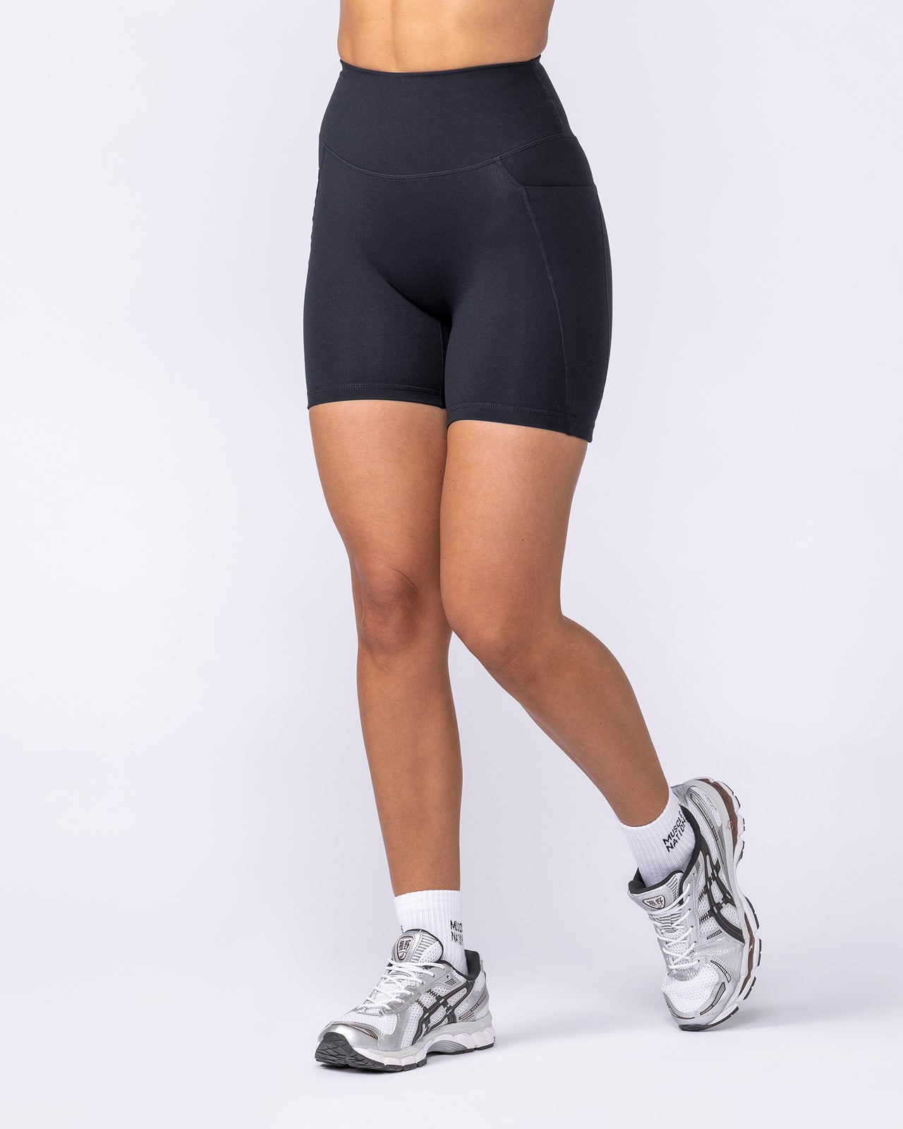 Booty Shaper Pocket Bike Shorts - Black