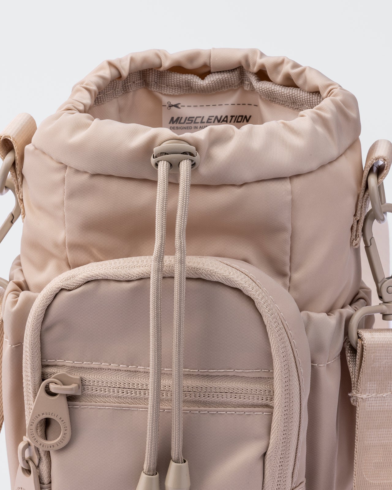 Bottle Bag Stone - Muscle Nation gym backpack - 2