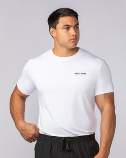 Climaflex Active Tee in White - Muscle Nation men's training tee