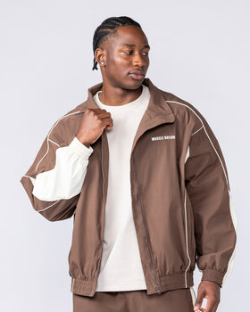 Command Windbreaker Zip Through - Brown