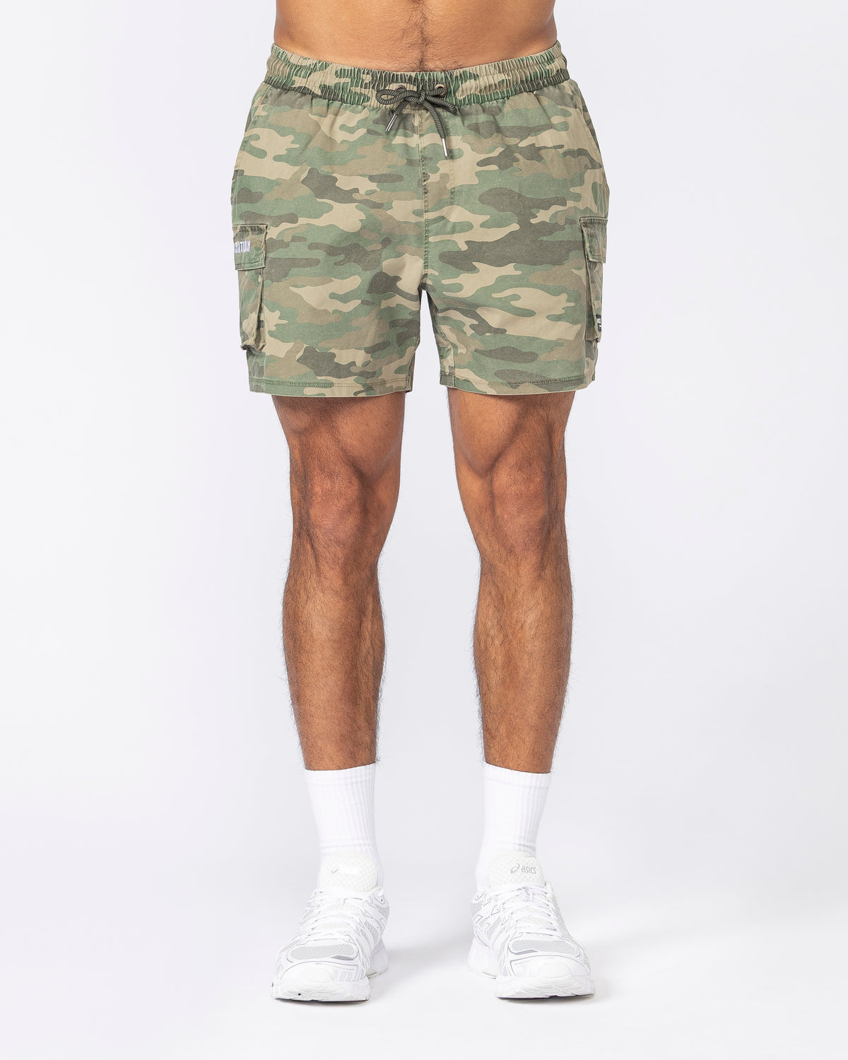 Daily Cargo 5" Shorts Washed Camo - Muscle Nation men's gym shorts, view 2