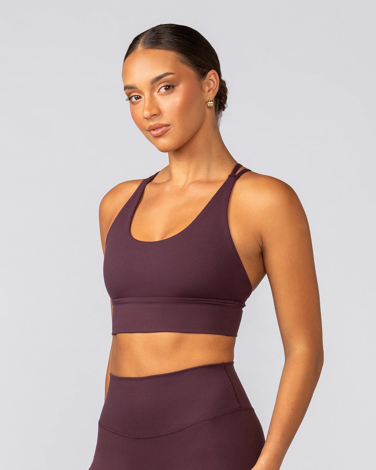Dash Longline Bra - Fig-Sports Bras-XXS-022521FIG-XXS-MNAPPRL41073-2-Muscle Nation