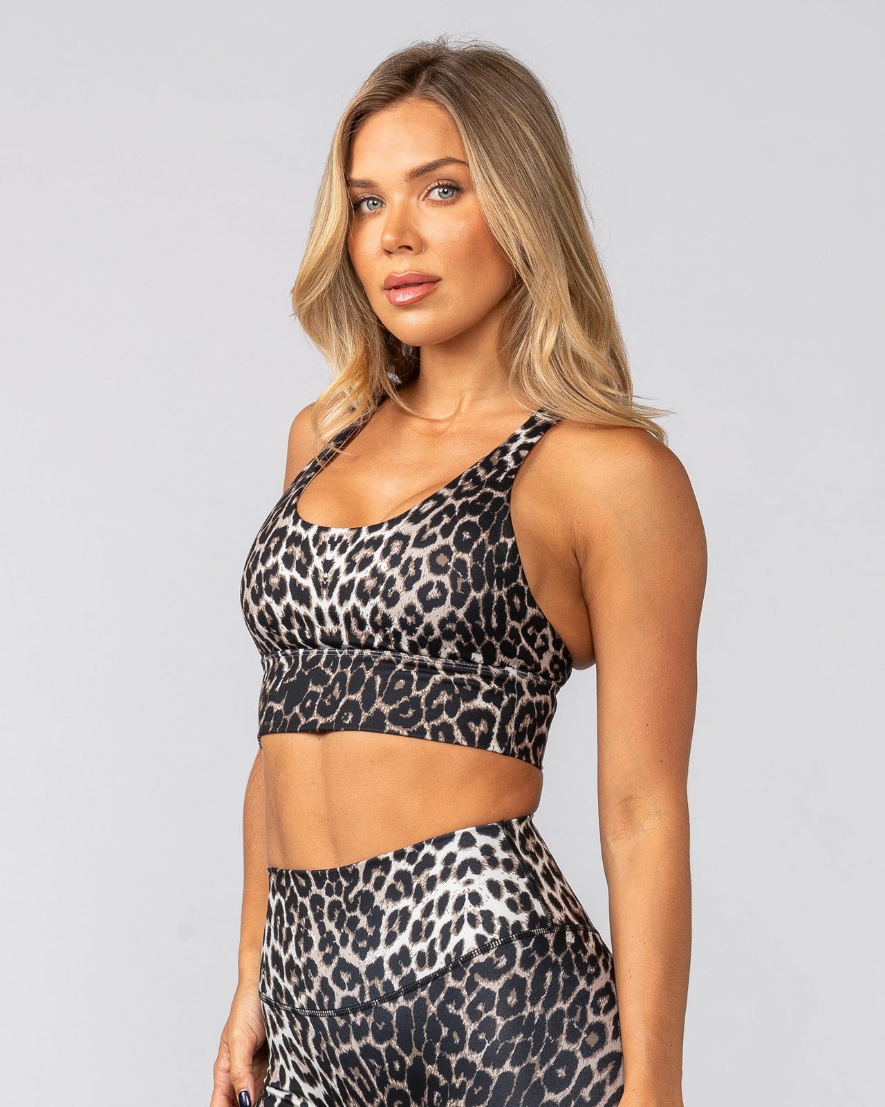 Dash Longline Bra - True Leopard Print-Sports Bras-XXS-022521TLPDP-XXS-MNAPPRL41082-3-Muscle Nation