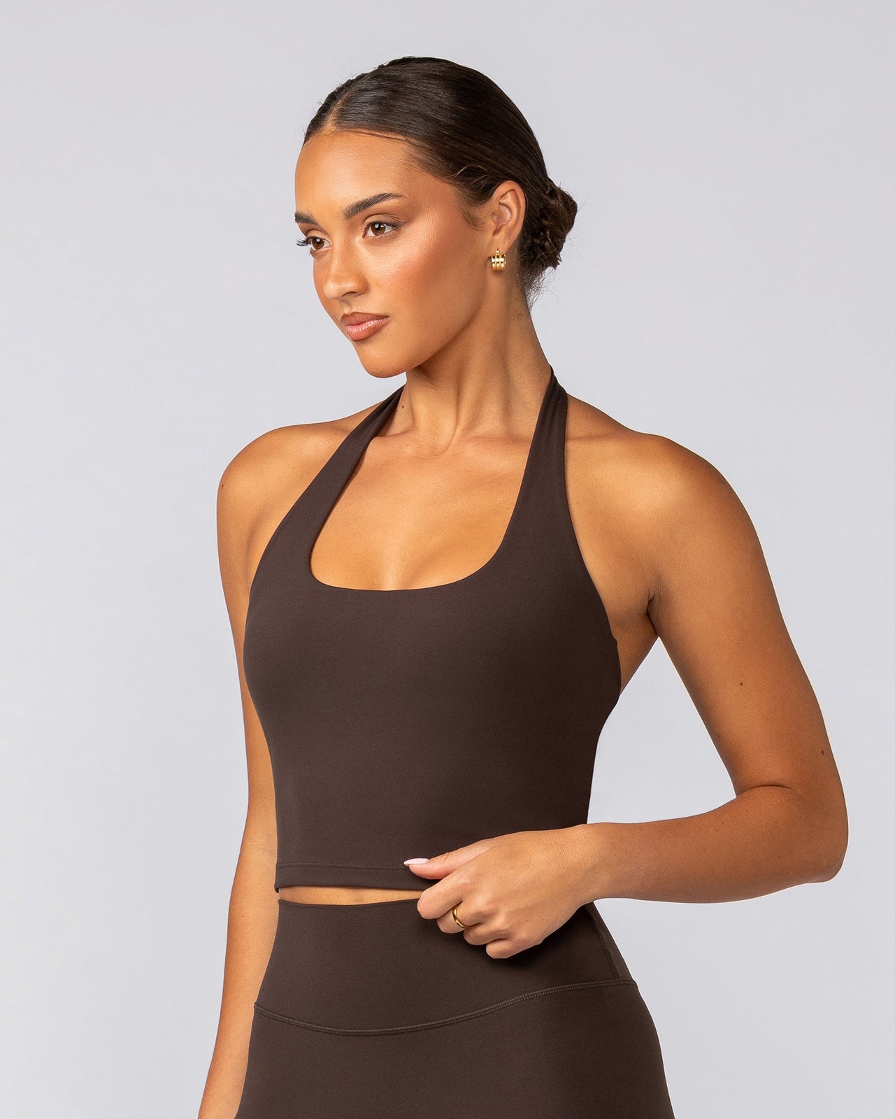 Define Bra Tank - Cocoa-Singlets & Tanks-XXS-042532COCOA-XXS-MNAPPRL42350-2-Muscle Nation