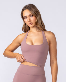 Define Bra Tank Mocha Berry - Muscle Nation women's tank top