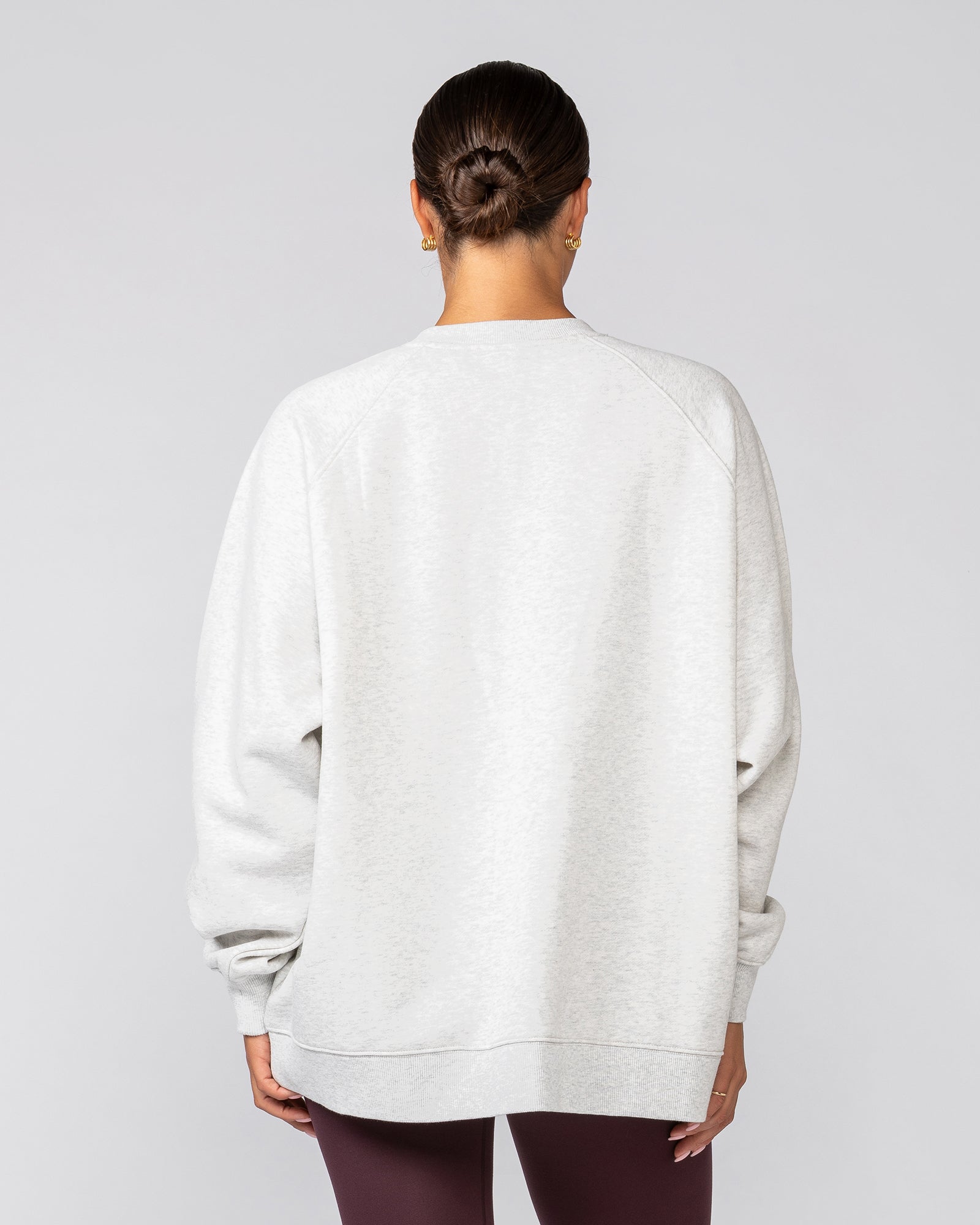 Downtime Oversized Pullover - Snow Grey Marl-Jumpers & Hoodies-XXS-022529SNGRYMR-XXS-MNAPPRL42095-6-Muscle Nation
