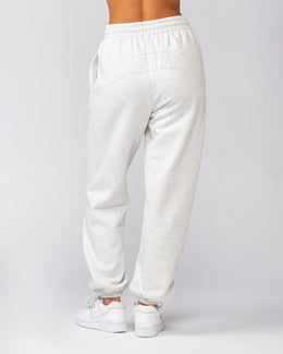 Downtime Slouchy Trackies - Snow Grey Marl-Tracksuits-XXS-022530SNGRYMR-XXS-MNAPPRL42209-1-Muscle Nation