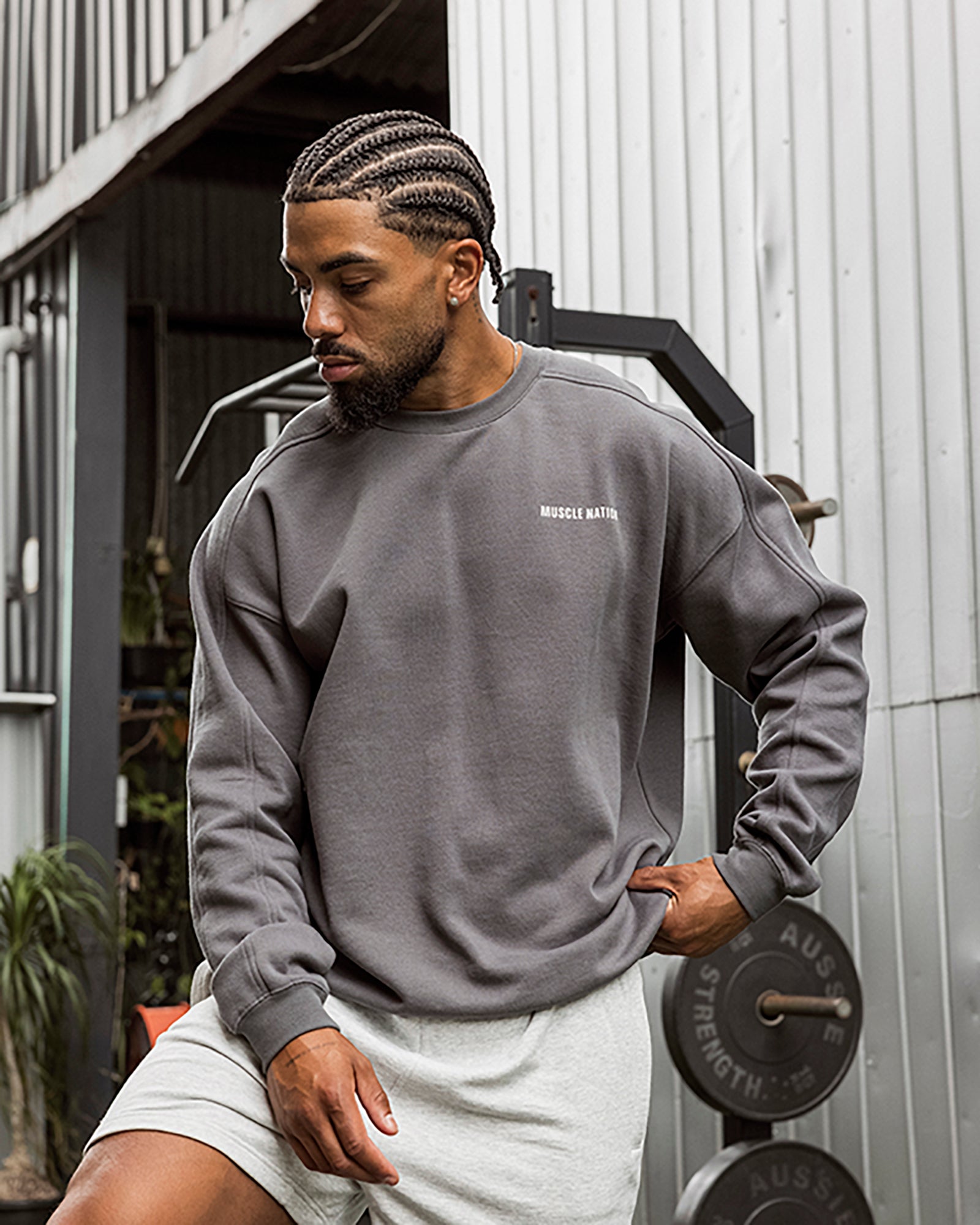 Essential Crew Pullover - Tornado-Jumpers & Hoodies-XS-042633TRNDO-XS-MNAPPRL50341-1-Muscle Nation