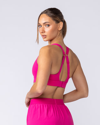 Everyday Everything Bra Raspberry - Muscle Nation women's sports bra, view 2