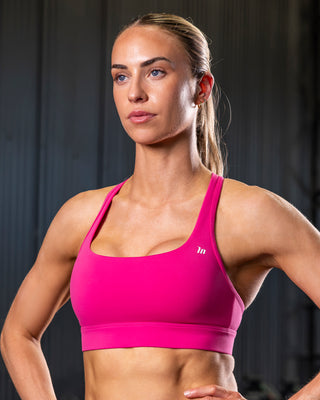 Everyday Everything Bra Raspberry - Muscle Nation women's sports bra