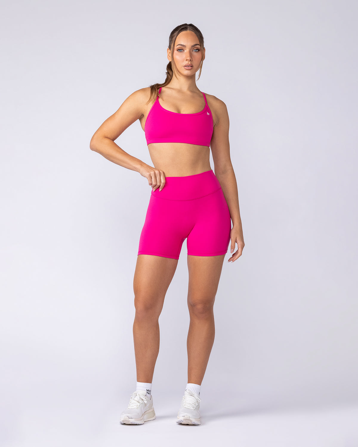 Everyday High Rise Midway Shorts – Raspberry – detail 3